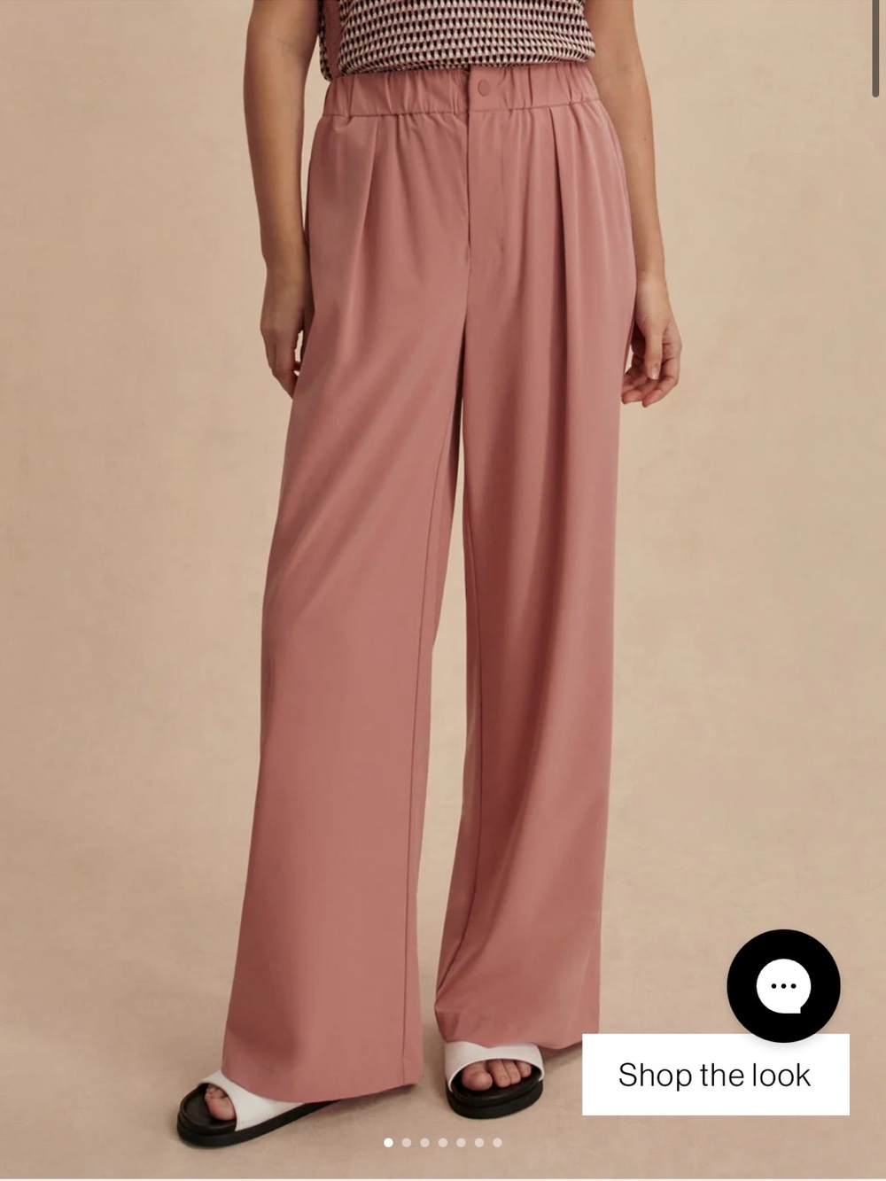 Varley Kayson pants- ash rose medium 29.5 length